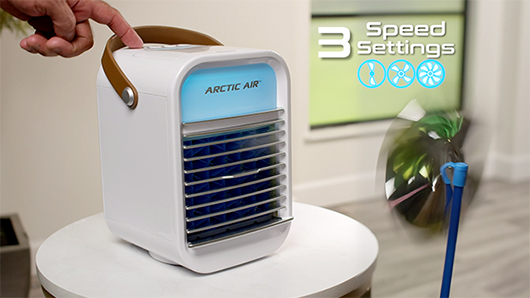 Arctic Air® Turbo Chill has 3 speed settings